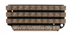 Le clavier anglais original pour BlackBerry Porsche Design P'9981, Argent, QWERTY