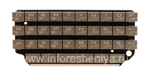 The original English Keyboard for BlackBerry P'9981 Porsche Design, Silver, QWERTY