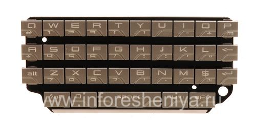 Photogallery for The original English Keyboard for BlackBerry P&#39;9981 Porsche Design, Silver, QWERTY product