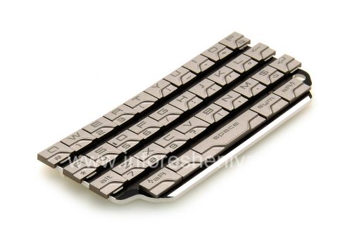 Photogallery for The original English Keyboard for BlackBerry P&#39;9981 Porsche Design, Silver, QWERTY product