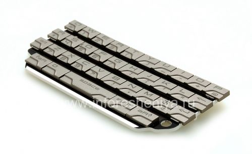 Photogallery for The original English Keyboard for BlackBerry P&#39;9981 Porsche Design, Silver, QWERTY product