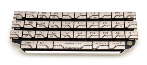 Photogallery for The original English Keyboard for BlackBerry P&#39;9981 Porsche Design, Silver, QWERTY product