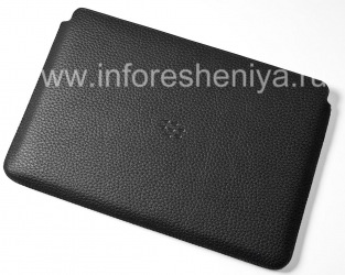 Original-Leder-Kasten-Tasche Leather Sleeve für Blackberry Playbook, Black (Schwarz)