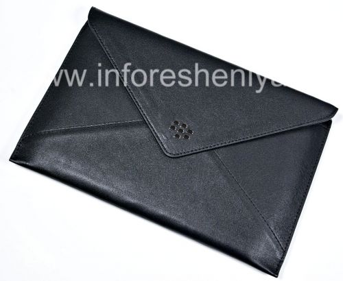 Photogallery for Housse en cuir d&#39;origine &quot;enveloppe&quot; de l&#39;enveloppe en cuir pour BlackBerry PlayBook, Noir (Black) product