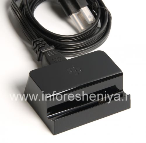 Photogallery for Original desktop charger &quot;Glass&quot; Rapid Charging Stand for BlackBerry PlayBook, The black product