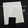 Photo 1 — Conjunto Corporativa de protectores de pantalla y cuerpo BodyGuardz Armadura para el BlackBerry PlayBook, Blanca, de textura "fibra de carbono"
