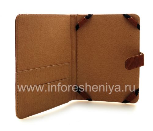 Photogallery for 皮革“鳄鱼”的情况下，文件夹BlackBerry的PlayBook, 褐色 product