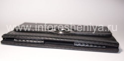 Photogallery for Kulit Folder Case dengan Stand &quot;Style&quot; untuk BlackBerry PlayBook, Hitam, Tekstur &quot;Fiber&quot; product