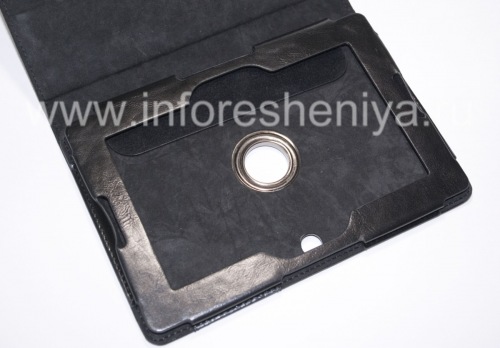 Photogallery for Kulit Folder Case dengan Stand &quot;Style&quot; untuk BlackBerry PlayBook, Hitam, tekstur halus product