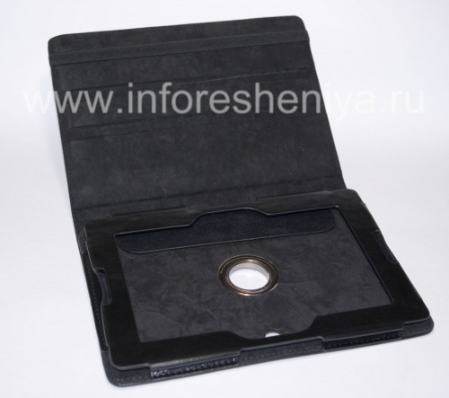 Photogallery for Kulit Folder Case dengan Stand &quot;Style&quot; untuk BlackBerry PlayBook, Hitam, tekstur halus product