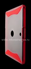 Photo 5 — Silicone Case sealed plastic frame for BlackBerry PlayBook, Transparent / Red
