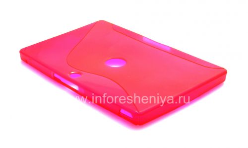 Photogallery for सिलिकॉन प्रकरण ब्लैकबेरी प्लेबुक के लिए जमा कारगर, उज्ज्वल गुलाबी product