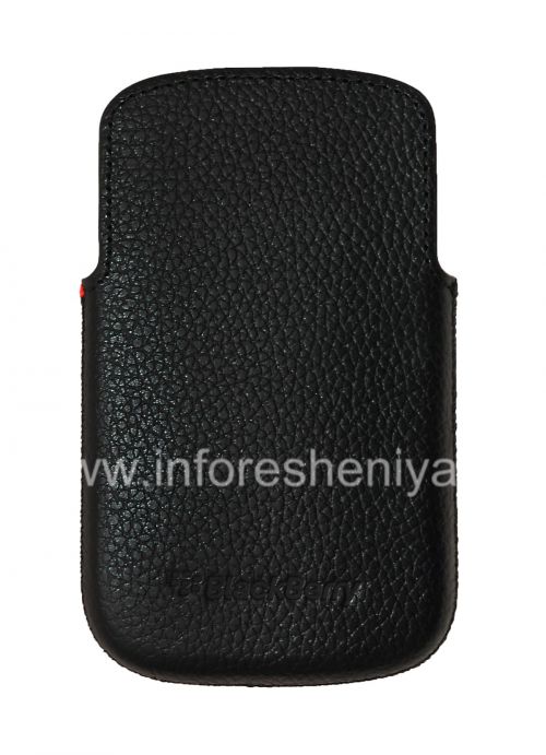 Photogallery for ब्लैकबेरी प्र .10 / 9983 के लिए मूल मामले जेब चमड़ा पॉकेट पाउच, काला (काला) product