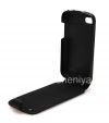 Photo 7 — L'étui en cuir d'origine avec ouverture verticale couverture en cuir flip Shell pour BlackBerry Q10, Noir (Black)