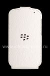 Photo 1 — L'étui en cuir d'origine avec ouverture verticale couverture en cuir flip Shell pour BlackBerry Q10, Caucasien (Blanc)