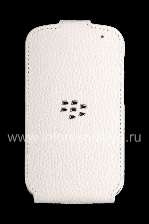 Photogallery for The original leather case with vertical opening cover Leather Flip Shell for BlackBerry Q10, White product