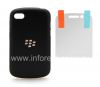 Photo 12 — Le Cas de Shell dur de couverture de plastique d'origine pour BlackBerry Q10, Noir (Black)
