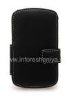 Photo 1 — Signature Leather Case handmade Monaco Flip / Book Type Leather Case for the BlackBerry Q10, Black (Black), Horizontal opening (Book)