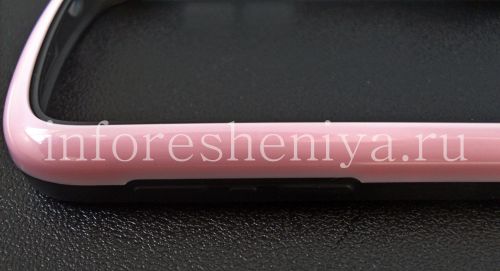 Photogallery for Silicone Case-bumper seals for BlackBerry Q10, Pink product