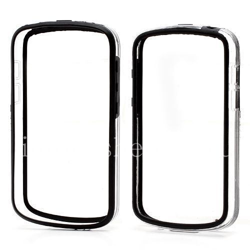Photogallery for Silicone Case bumper-packed semi-transparent for BlackBerry Q10, The black product