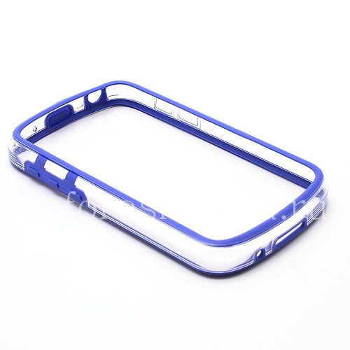 Photogallery for Silicone Case bumper-packed semi-transparent for BlackBerry Q10, Blue product
