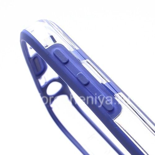 Photogallery for Silicone Case bumper-packed semi-transparent for BlackBerry Q10, Blue product