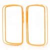 Photo 2 — Funda de silicona parachoques lleno de semi-transparente para BlackBerry Q10, Color naranja
