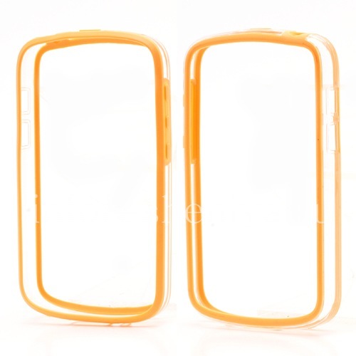 Photogallery for Silicone Case bumper-packed semi-transparent for BlackBerry Q10, Orange product