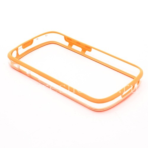 Photogallery for Silicone Case bumper-packed semi-transparent for BlackBerry Q10, Orange product