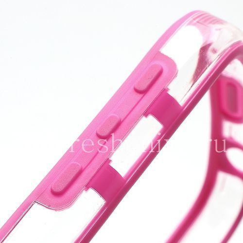 Photogallery for Silicone Case bumper-packed semi-transparent for BlackBerry Q10, Pink product