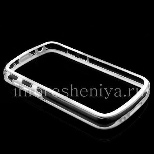 Photogallery for Silicone Case bumper-packed semi-transparent for BlackBerry Q10, White product