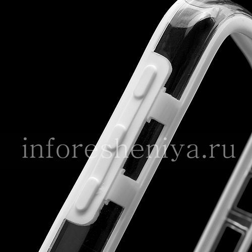 Photogallery for Silicone Case bumper-packed semi-transparent for BlackBerry Q10, White product