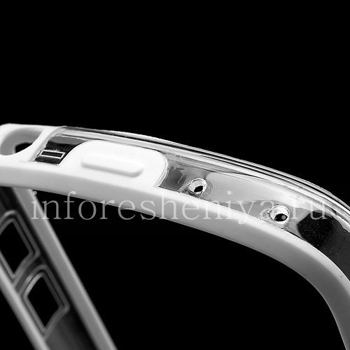 Photogallery for Silicone Case bumper-packed semi-transparent for BlackBerry Q10, White product