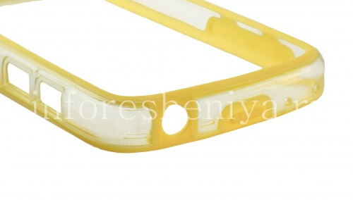Photogallery for Silicone Case bumper-packed semi-transparent for BlackBerry Q10, Yellow product