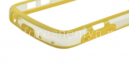 Photogallery for Silicone Case bumper-packed semi-transparent for BlackBerry Q10, Yellow product