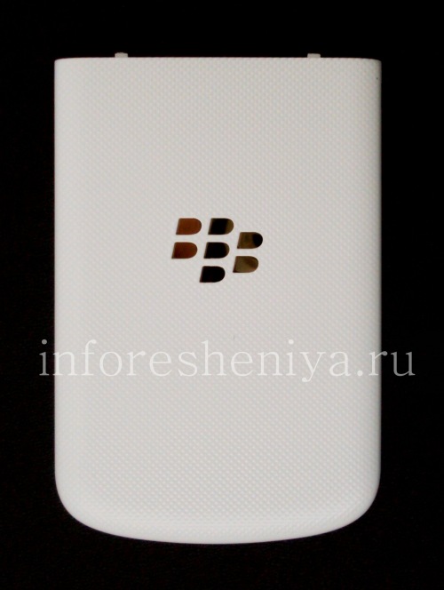 Photogallery for Exclusive-rückseitige Abdeckung für Blackberry-Q10, Weiß mit Gold-Logo product