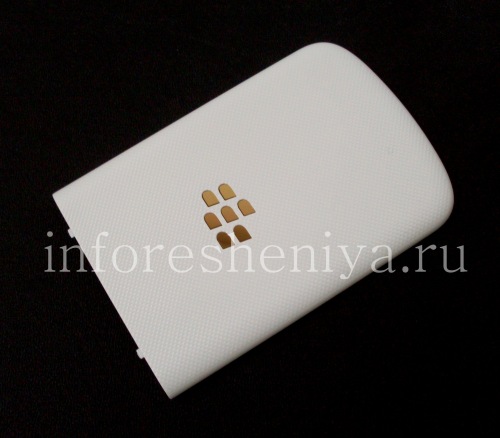 Photogallery for Exclusive-rückseitige Abdeckung für Blackberry-Q10, Weiß mit Gold-Logo product