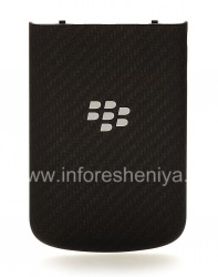 Original ikhava yangemuva for BlackBerry Q10, Black Carbon (Black Carbon)
