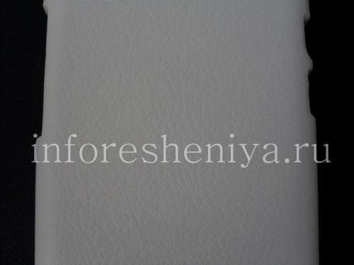 Photogallery for Cache-cache &quot;peau&quot; pour BlackBerry Q10, blanc product