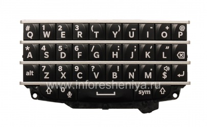 The original English keyboard for BlackBerry Q10, The black