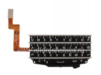 El montaje original teclado Inglés al tablero para BlackBerry Q10, Negro