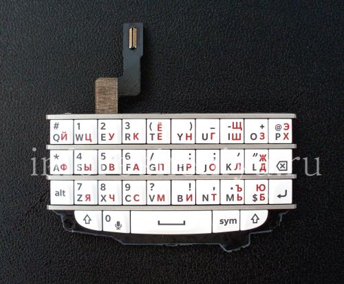 Photogallery for BlackBerry Q10 জন্য বোর্ডের সঙ্গে হোয়াইট রাশিয়ান কীবোর্ড সমাবেশ, রূপালী বিভিন্ন মতে বিভক্ত তাদের সঙ্গে হোয়াইট (সাদা / wSilver) product