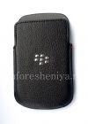 Photo 1 — Leather Case-saku BlackBerry Q10 (copy), Hitam, tekstur besar