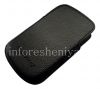 Photo 4 — Leather Case-saku BlackBerry Q10 (copy), Hitam, tekstur besar