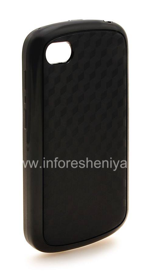 Photogallery for Etui en silicone compact &quot;Cube&quot; pour BlackBerry Q10, Noir / noir product