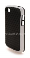 Photo 4 — Silicone Case icwecwe "Cube" for BlackBerry Q10, Black / White