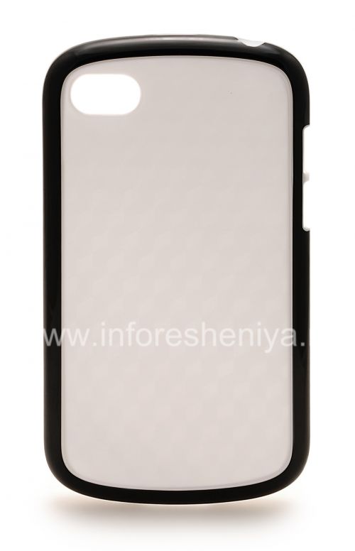 Photogallery for Etui en silicone compact &quot;Cube&quot; pour BlackBerry Q10, Blanc / Noir product