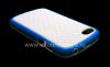 Photo 6 — Silicone Case icwecwe "Cube" for BlackBerry Q10, White / Blue