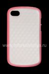 Photo 1 — Silicone Case icwecwe "Cube" for BlackBerry Q10, White / Pink