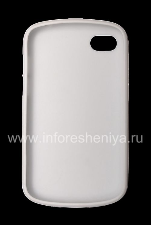 Photogallery for Etui en silicone compact &quot;Cube&quot; pour BlackBerry Q10, Blanc / Rose product